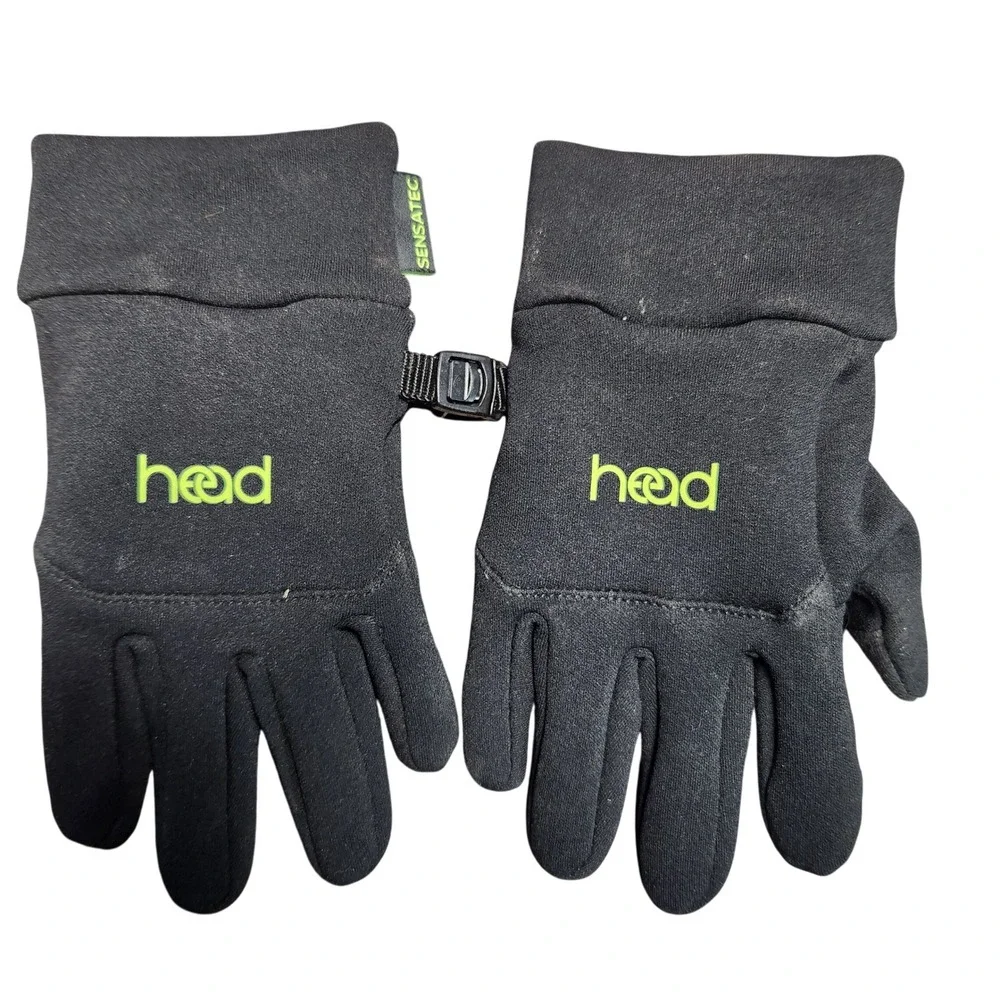 Kids‎ Head Black thin winter gloves Size Medium